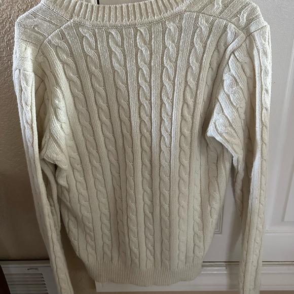 Brandy Melville Cream Cable Knit Cardigan - Picture 3 of 4